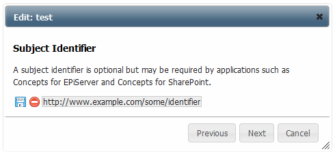 Subject Identifier Screen with a new identifier added